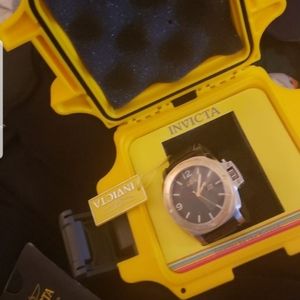 Invicta leather watch